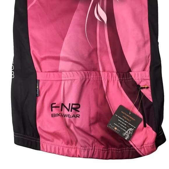 Funkier Cycling Jersey Top NWT Women's Size S UPF 50 1/2 Zip Short Sleeve J386 - Picture 7 of 10